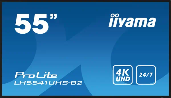 iiyama LH5541UHS-B2 Écran d'affichage dynamique En forme de kiosk 138,7 cm (54.6") LCD 500 cd/m² 4K  - Affichage dynamique - visuel 2
