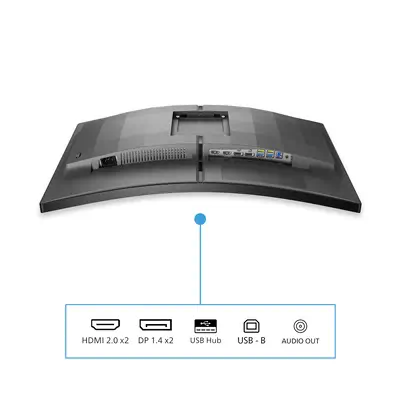 Philips Evnia 5000 32M2C5500W/00 écran plat de PC 80 cm (31.5") 2560 x 1440 pixels Quad HD LCD Noir - Ecran Ordinateur - visuel 4