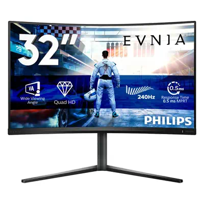 Philips Evnia 5000 32M2C5500W/00 écran plat de PC 80 cm (31.5") 2560 x 1440 pixels Quad HD LCD Noir - Ecran Ordinateur - visuel 1