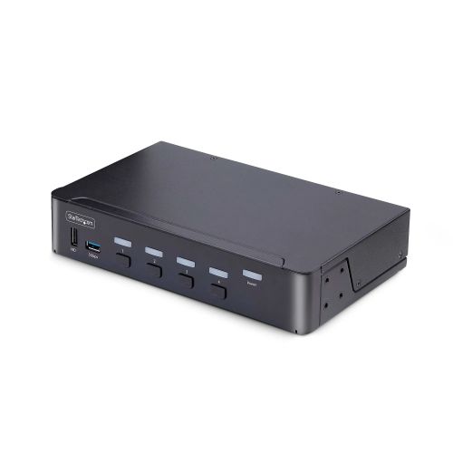 Achat StarTech.com Switch KVM DisplayPort 4 Ports - 8K 60H/4K 144Hz, Écran Unique, DisplayPort 1.4, 2 Ports USB 3.0, 4x USB 2.0 HID, Commutateur KVM, Commutation par Bouton-Poussoir, Conforme TAA - Indépendant de l'OS sur hello RSE