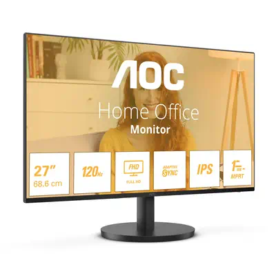 AOC B3 27B3HA2 écran plat de PC 68,6 cm (27") 1920 x 1080 pixels Full HD LED Noir - Ecran Ordinateur - visuel 2
