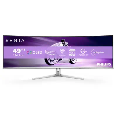Philips Evnia 8000 49M2C8900L/00 écran plat de PC 124,2 cm (48.9") 5120 x 1440 pixels Dual QHD QD-OL - Ecran Ordinateur - visuel 10