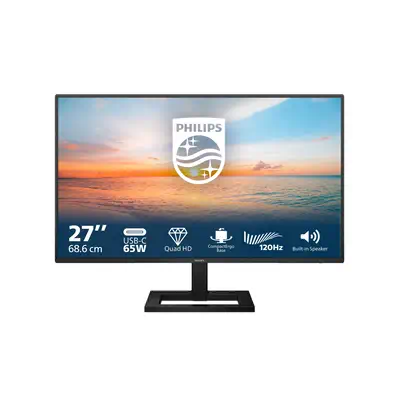 Philips 1000 series 27E1N1600AE/00 écran plat de PC 68,6 cm (27") 2560 x 1440 pixels Quad HD LCD Noi - Ecran Ordinateur - visuel 1