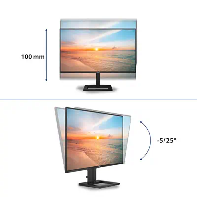 Philips 1000 series 27E1N1600AE/00 écran plat de PC 68,6 cm (27") 2560 x 1440 pixels Quad HD LCD Noi - Ecran Ordinateur - visuel 3
