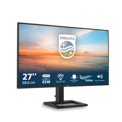 Philips 1000 series 27E1N1600AE/00 écran plat de PC 68,6 cm (27") 2560 x 1440 pixels Quad HD LCD Noi - Ecran Ordinateur - visuel 2