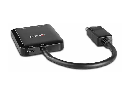 LINDY 2 Port DisplayPort 1.2mST Hub - Lindy - Câble Audio - visuel 3