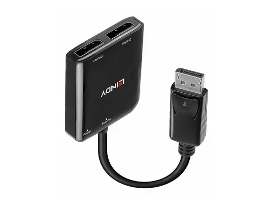 LINDY 2 Port DisplayPort 1.2mST Hub - Lindy - Câble Audio - visuel 2