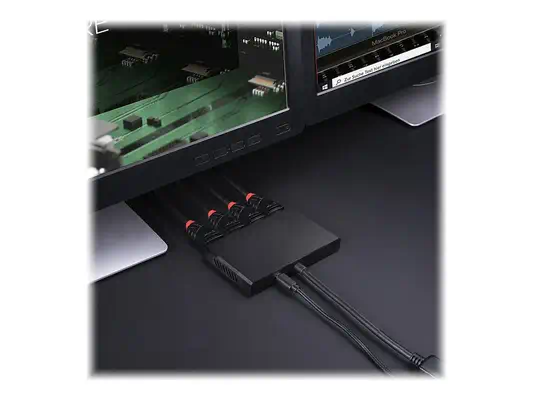 LINDY 4 Port DisplayPort 1.2 MST Hub - Lindy - Câble Audio - visuel 1