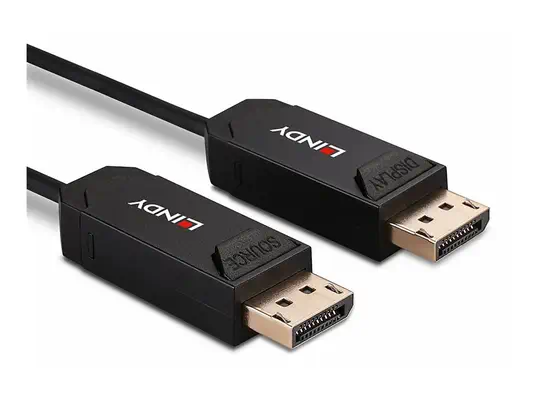 LINDY 40m Fibre Optic Hybrid DP 2.0 UHBR10 Cable - Lindy - Câble Audio - visuel 3