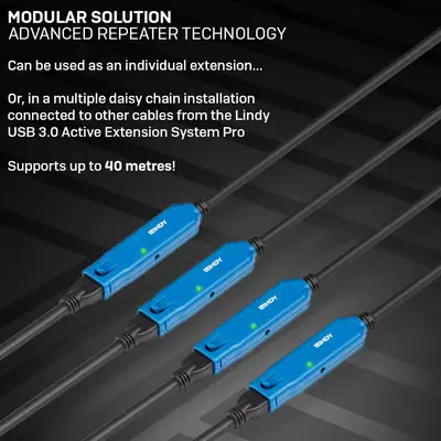 LINDY 20m USB 3.0 Active Extension Pro - Lindy - Câble USB - visuel 6