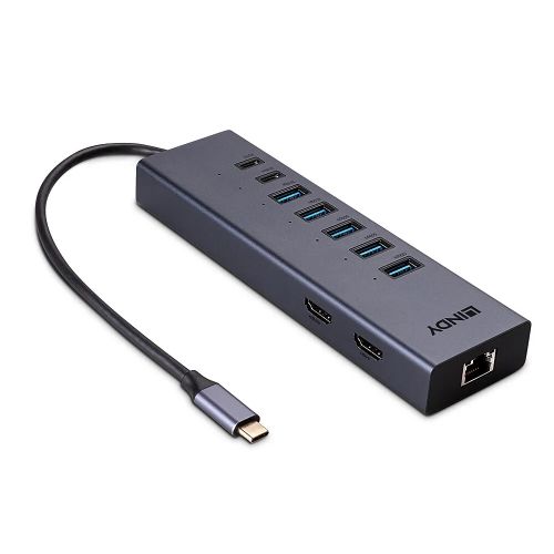 Achat Station d'accueil pour portable LINDY USB-C Laptop Mini Docking Station 2x 4K HDMI