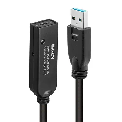 Vente LINDY 20m USB 3.0 Active Extension Type A to C au meilleur prix