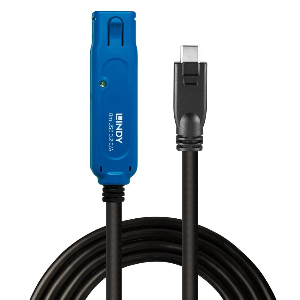 Achat Câble USB LINDY 8m USB 3.2 Gen 1 C/A Active Extension Pro