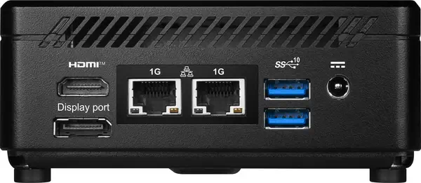 MSI Cubi N ADL-002EU Intel® N N100 4 Go DDR4-SDRAM 128 Go SSD Windows 11 Pro Mini PC Noir - Barebone - visuel 3
