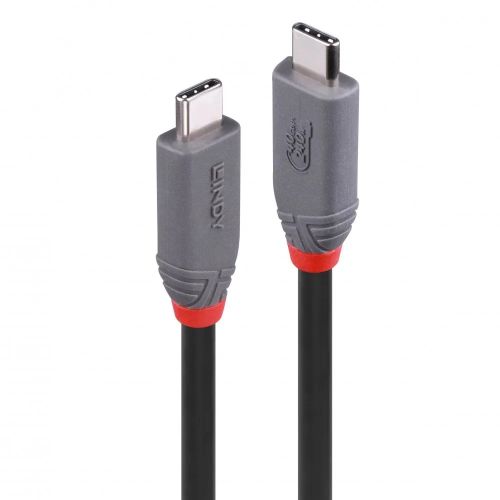 Revendeur officiel Câble Audio LINDY 0.8m USB 4 240W Type C Cable Anthra Line