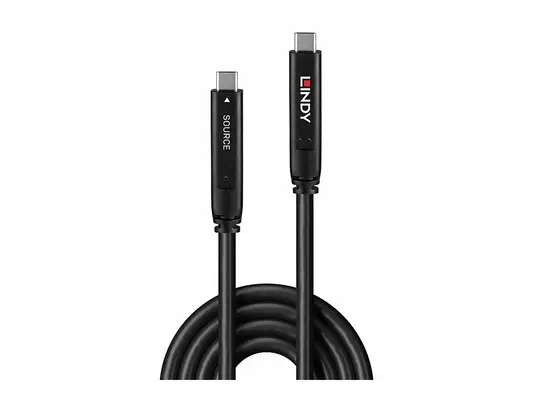 LINDY 8m USB 3.2 Gen 1 and DP 1.4 Type C Hybrid Cable - Lindy - Câble Audio - visuel 4