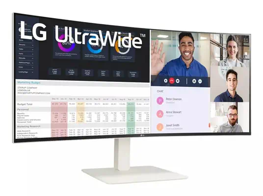 LG 38WR85QC-W écran plat de PC 96,5 cm (38") 3840 x 1600 pixels UltraWide Quad HD LCD Blanc - Ecran Ordinateur - visuel 2