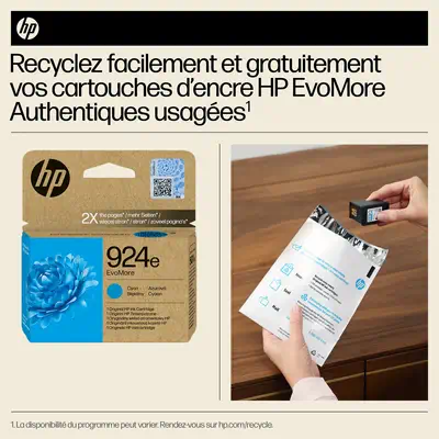 HP 924e Cartouche d’encre authentique Cyan EvoMore - Cartouches d'encre - visuel 2