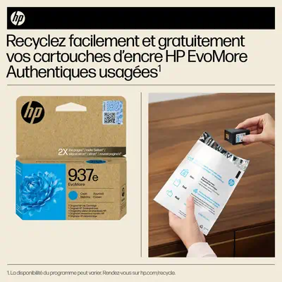 HP 937e Cartouche d’encre authentique Cyan EvoMore - Cartouches d'encre - visuel 5