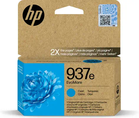HP 937e Cartouche d’encre authentique Cyan EvoMore - Cartouches d'encre - visuel 1