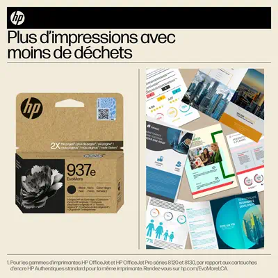 HP 937e Cartouche d’encre authentique Noir EvoMore - Cartouches d'encre - visuel 5