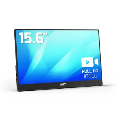 Port Designs PORT écran plat de PC 39,6 cm (15.6") 1920 x 1080 pixels Full HD LCD Noir - Ecran Ordinateur - visuel 1