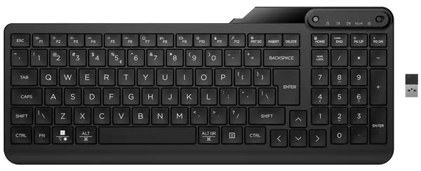 HP INC. clavier Universel RF sans fil + Bluetooth Noir - Clavier - visuel 8