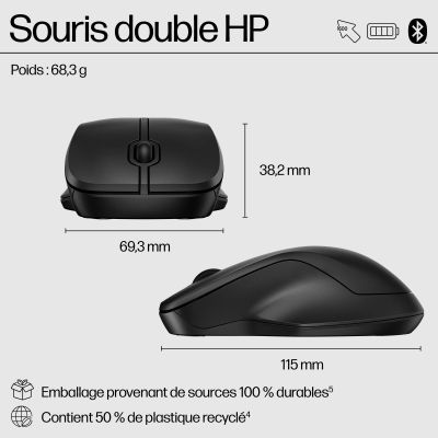 Achat HP 255 Dual Wireless Mouse sur hello RSE - visuel 7