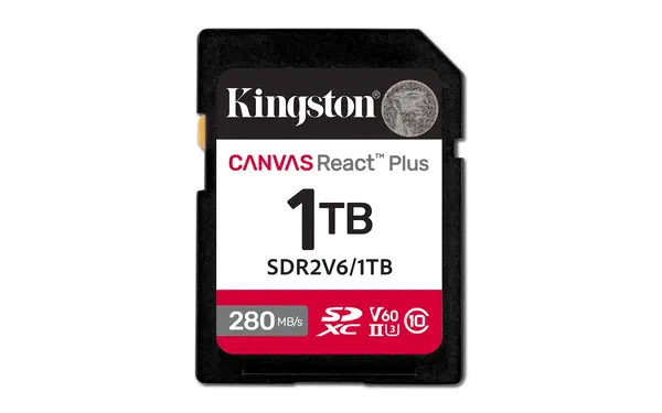 1TB Canvas React Plus SDXC UHS-II 280R/150W U3 V60 for Full HD/4K - Kingston - Carte Mémoire - visuel 2