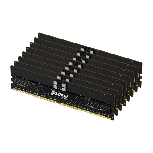Vente KINGSTON 128Go 6800MT/s DDR5 ECC Reg CL34 DIMM Kit of 8 FURY Renegade au meilleur prix