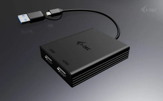 Vente i-tec USB-A/USB-C Dual 4K/60 Hz HDMI Video Adapter i-tec au meilleur prix - visuel 4