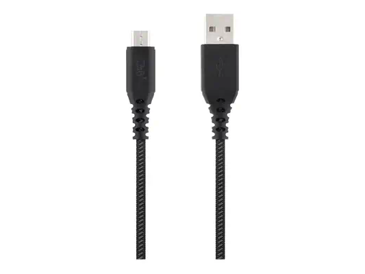 TNB XTREMWORK 1.5m USB/Micro USB Cable Black/Grey T - T'NB - Câble USB - visuel 1