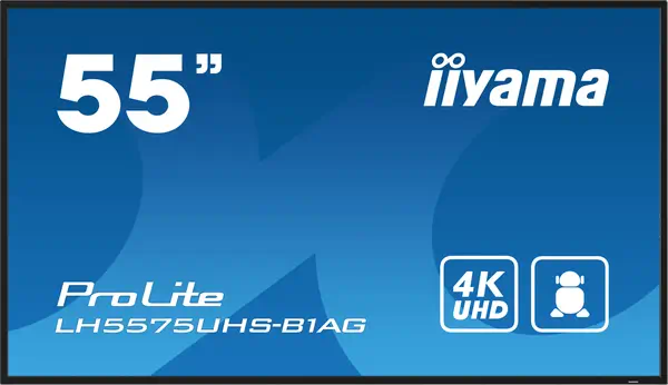 iiyama LH5575UHS-B1AG Écran d'affichage dynamique Écran plat de signalisation numérique 138,7 cm (54 - Affichage dynamique - visuel 1