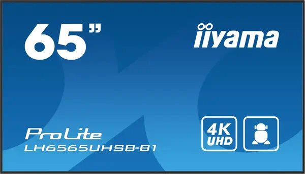 iiyama ProLite Écran plat de signalisation numérique 163,8 cm (64.5") LCD Wifi 500 cd/m² 4K Ultra HD - Affichage dynamique - visuel 9