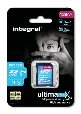 Integral UltimaPro X2 INSDX128G-300/280U2 mémoire flash 128 Go UHS-II - Carte Mémoire - visuel 1
