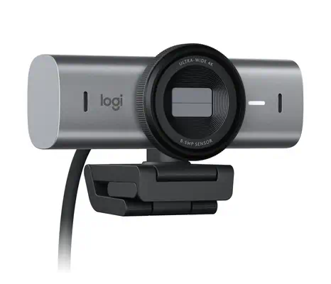 Logitech 960-001530 webcam 8,5 MP 4096 x 2160 pixels USB 3.2 Gen 1 (3.1 Gen 1) Aluminium, Noir - Webcam - visuel 6