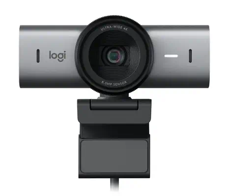 Logitech 960-001530 webcam 8,5 MP 4096 x 2160 pixels USB 3.2 Gen 1 (3.1 Gen 1) Aluminium, Noir - Webcam - visuel 7