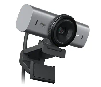 Avis Logitech 960-001530 webcam 8,5 MP 4096 x 2160 pixels USB 3.2 Gen 1 (3.1 Gen 1) Aluminium, Noir