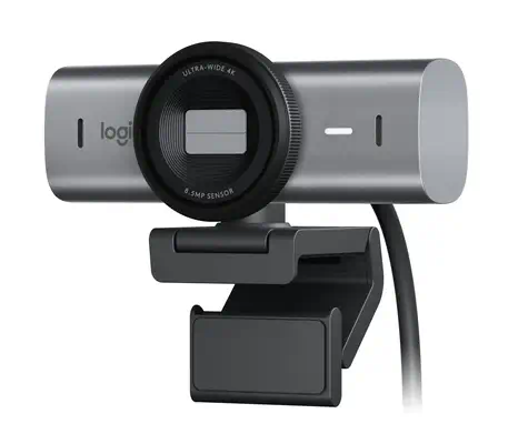 Logitech 960-001530 webcam 8,5 MP 4096 x 2160 pixels USB 3.2 Gen 1 (3.1 Gen 1) Aluminium, Noir - Webcam - visuel 1
