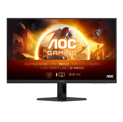 AOC 24G4XE écran plat de PC 60,5 cm (23.8") 1920 x 1080 pixels Full HD LCD Noir, Gris - Ecran Ordinateur - visuel 1