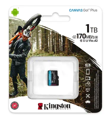 Carte microSDXC Canvas Go Plus 170R A2 U3 Kingston - visuel 1 - hello RSE - Performances à grande vitesse
