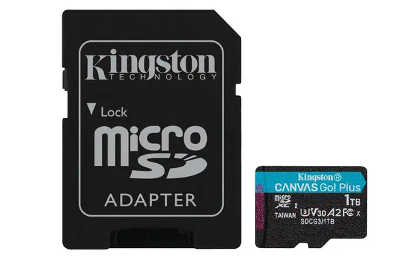 KINGSTON 1To microSDXC Canvas Go Plus 170R A2 U3 V30 - Kingston - Carte Mémoire - visuel 1