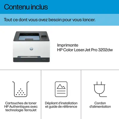 HP Color LaserJet Pro 3202dw HP - visuel 1 - hello RSE - Impression couleur recto-verso rapide