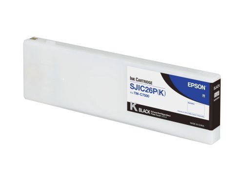 Vente Epson SJIC26P(K): Ink cartridge for ColorWorks C7500 (Black au meilleur prix