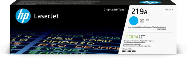 Achat HP 219A Cyan Original LaserJet Toner Cartridge - 0195161016288