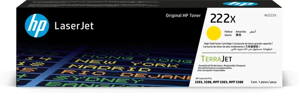 HP 222X Toner LaserJet authentique Grande capacité Jaune - Cartouches d'encre - visuel 8