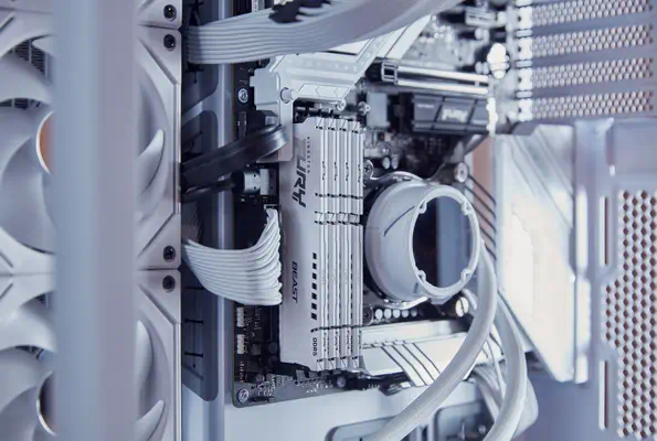 32 Go 6000 MT/s DDR5 CL30 DIMM FURY Beast White EXPO - Kingston - Mémoire - visuel 6