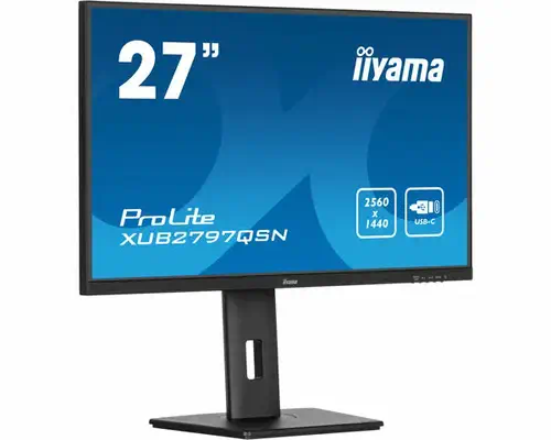 iiyama ProLite XUB2797QSN-B1 écran plat de PC 68,6 cm (27") 2560 x 1440 pixels Wide Quad HD LED Noir - Ecran Ordinateur - visuel 2