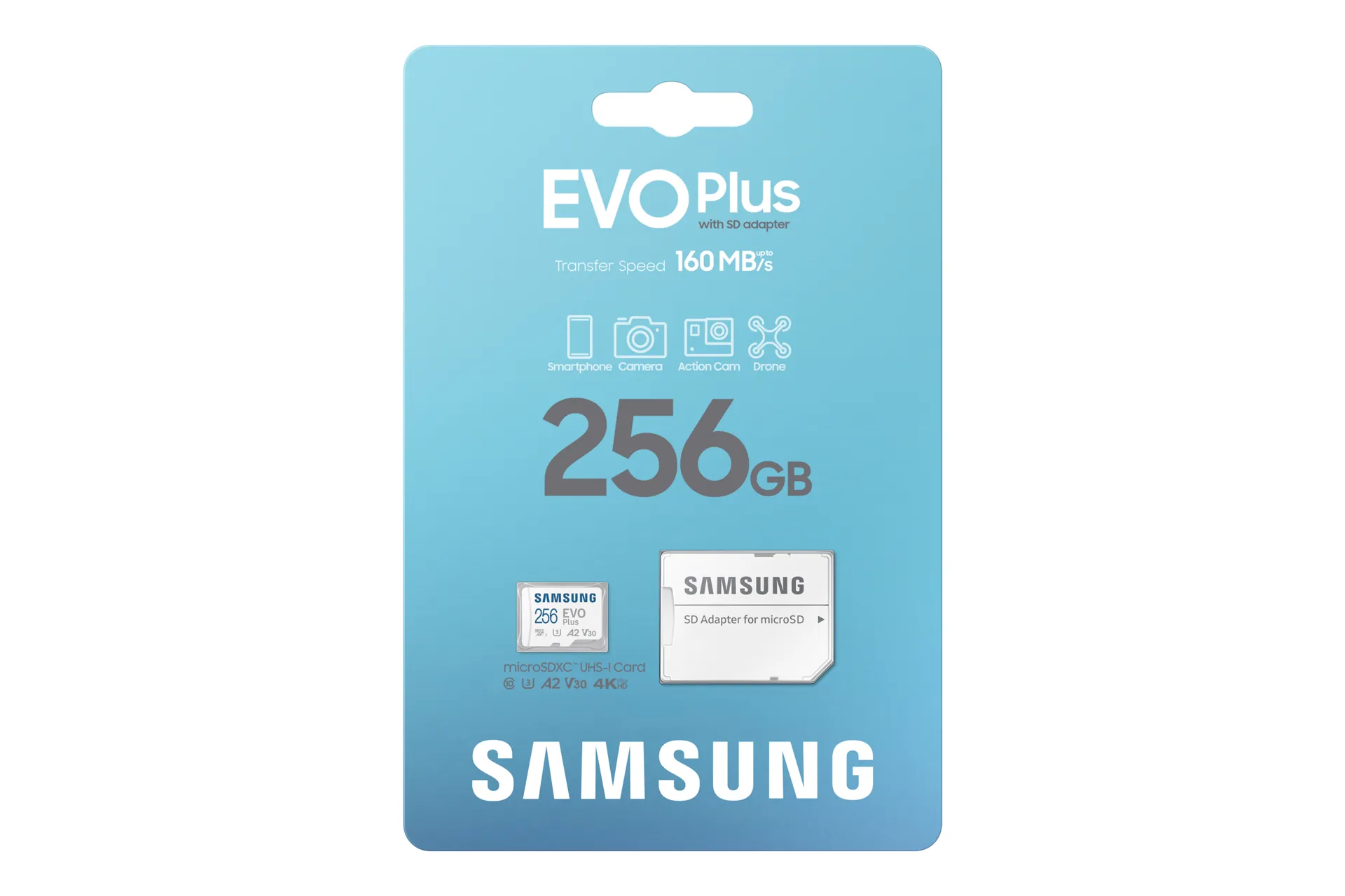 Achat SAMSUNG EVO PLUS microSD 256Go 2024 incl. SD sur hello RSE - visuel 5