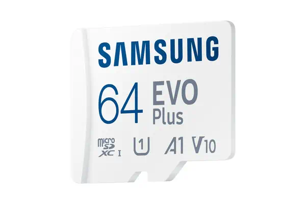 Samsung Carte MicroSD EVO Plus (2024) 64 Go Samsung - visuel 1 - hello RSE - Durabilité accrue
